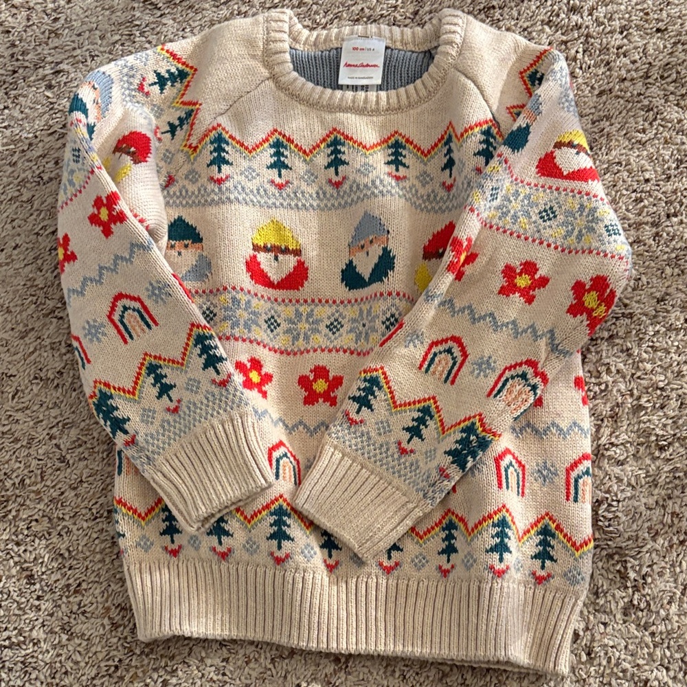 Hanna Andersson Gnome Holiday Sweater